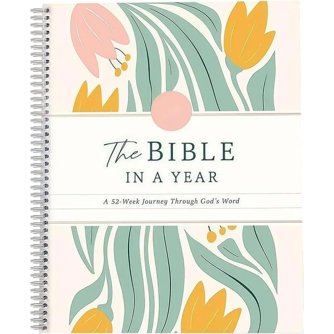 The Bible In A Year For Women,Spiral Bible,52 Week Bible Study Planner,A Daily Bibles Study Workbook With Note Taking Space For Guided Reading Plan,Bible Study Guide,Bible Book For Women(A4 Size)
