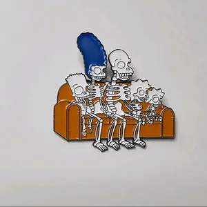 New Simpsons Horror Couch Enamel Pin