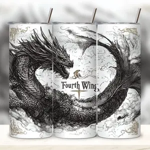 20 oz Skinny Tumbler - Fourth Wing 2