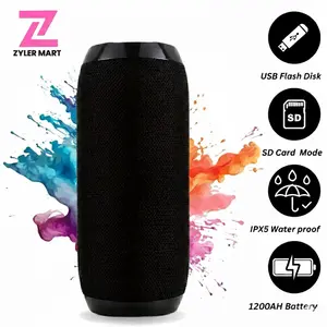 Bluetooth 5.1 Speaker Wireless Waterproof Outdoor Stereo LOUD Bass USB TF Strap Audio Digital Charging Connection with 24W Drivers, 1200mAh Battery, IPX5 Water Resistant, and Dual Pairing for Surround Sound Experience