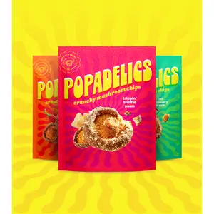 Popadelics Crunchy Mushroom Chips Variety Pack (6-pack)