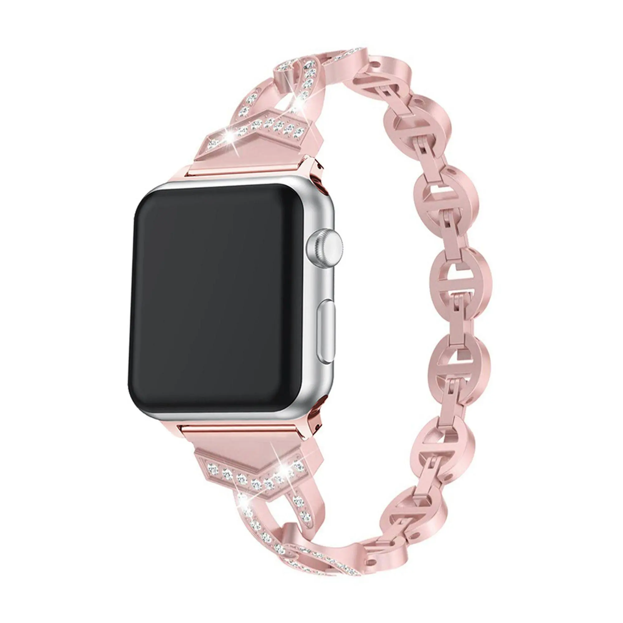 WorryFree Gadgets Apple Watch 38/40/41mm Rhines tone Metal Ban