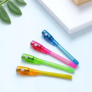 UV Invisible Pen for Kids, Safe Non-Toxic Fluorescent Ink with UV Light Reveal, Secret Message Writing Learning Tool, Glow in The Dark Doodle Toy, Creative Party Gift, Fun for Students & Group Games, Neon Pens, Marker Pen