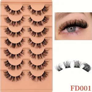 Natural Cluster Lashes, Wispy Individual Lashes Strips False Eyelashes, DIY Lash Extensions Multipack, Makeup