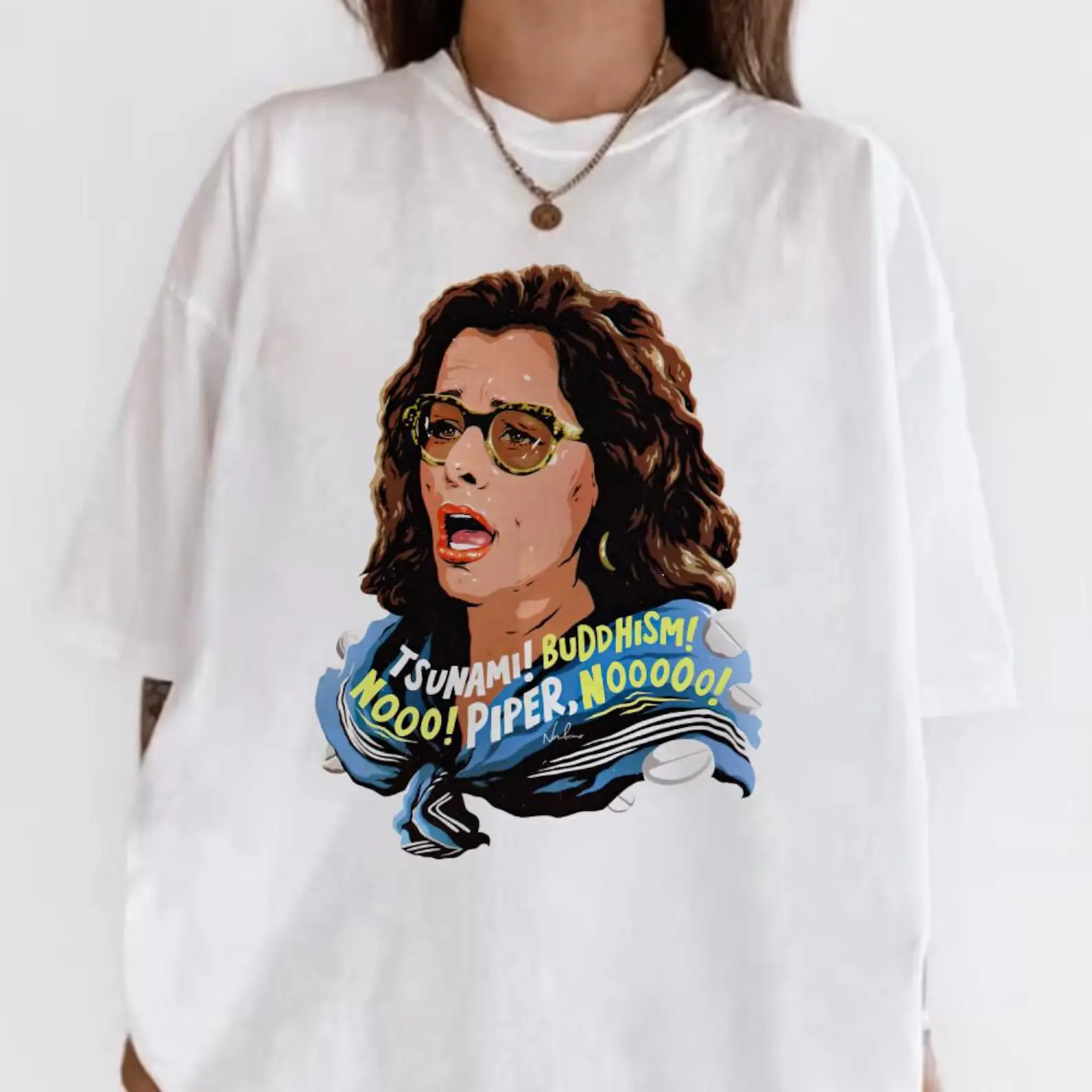 Comfort Color Piper no! Tsunami, Buddhism, Noooooo, Nooo Shirt, Buddhism No Nooo, Parkey Posey, Lorazepam Tshirt