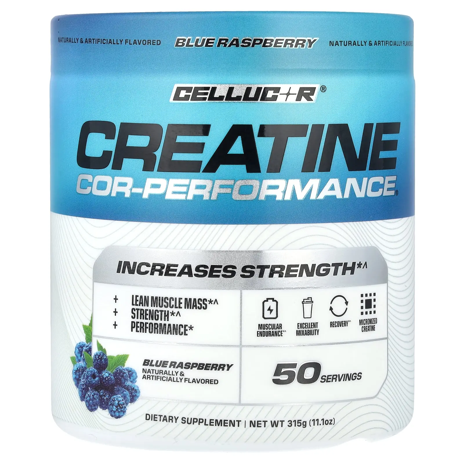 C4 / Cellucor COR-Performance® Creatine, Blue Raspberry, 11.1 oz (315 g) C4 / Cellucor COR-Performance® Creatine, Blue Raspberry, 11.1 oz (315 g)