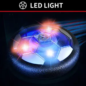 Indoor Hover Soccer Ball, 1 PCS LED Light Up Floating Ball, Soft Anti-Collision Air Soccer Toy, Interactive Sports Game, Early Educational Play Ball, Perfect Birthday Christmas Gift for Kids Boys Girls, Ages 3-12