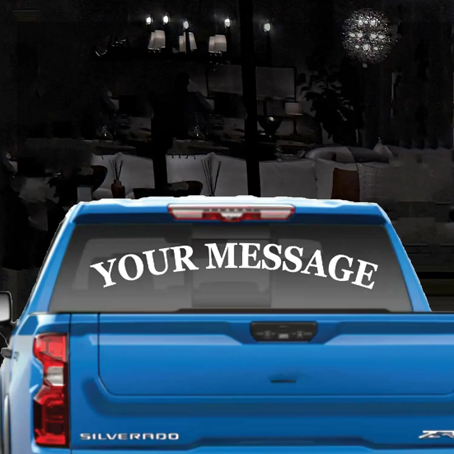 Custom Vinyl Lettering Decal - Personalized Text for Car, Window, & Business Storefront - Weatherproof Die-Cut Vinyl Signage, (Length) 10 to 52 Inch, (Height) 1 to 10 Inch - Made in USA