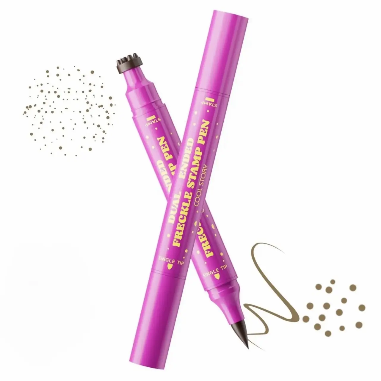 Waterproof Faux Freckle Pen, Long-Lasting Fine Tip Eyeliner Stamp for a Realistic Look - Hypoallergenic Eye Makeup Product for Daily Wear, Eye Makeup Products, Beauty & Personal Care, Adults, Stamp Apply, Liquid Pencil Eyeliner, Fine Pointed Eyeliner
