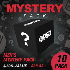 PSD Mens Mystery Boxer Brief 10-Pack Bundle - Standard Length 7 Inch Inseam, Soft, Stretchy, and Breathable Poly Blend Fabric