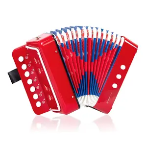 Mini Accordion Instrument, Lightweight Design, Ideal Gift for Kids Ages 9-12, Perfect Starter Toy for Beginners
