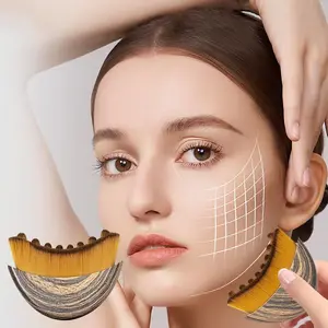 Lymphatic Contour Brush, Facial Gua Sha Massager, Soft Bristles, Detox & Depuff, Skincare Tool for All Skin Types