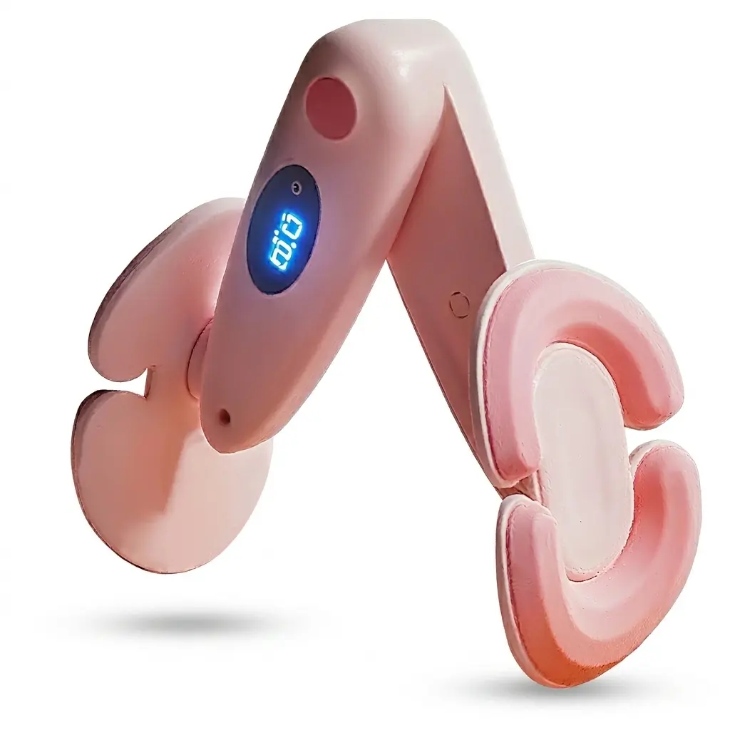 Upgraded Thigh Trainer with LED Counter, 360° AdjustableResistance Leg Clamp Hip Lifter Perfect for Home GymWorkouts, Muscle, Progress Track, Equipment WhiteGreen
