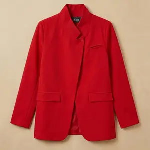 Fara Scarlet Atelier Structured Blazer Jacket – Elegant Tailored European Statement Layer