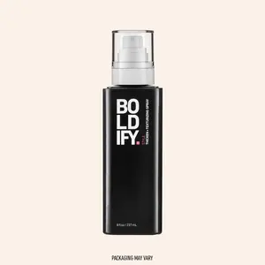 Boldify Thicken + Texturizing Spray 8 fl oz Haircare Product in Black Bottle with Pump Dispenser Infused with Algae & Kelp Extract for Fuller Look