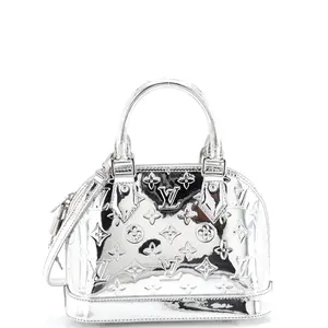 Pre-owned Louis Vuitton Pvc Top Handle Bags Alma Handbag Monogram Miroir BB by Rebag