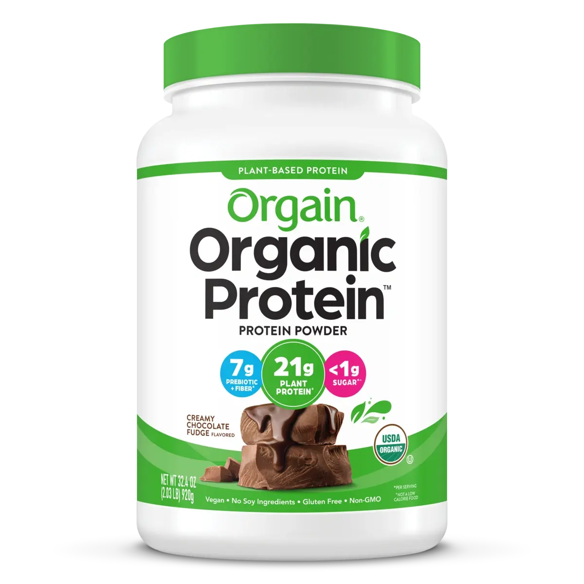 Organic Protein™ Plant Based Protein Powder - Creamy Chocolate Fudge