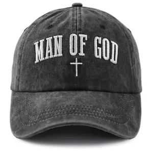 Christian Gifts for Men, Jesus Hat, Christ Man Of God Baseball Cap, Easter Christmas Fathers Day Birthday Gifts for Dad Husband Uncle Papa Grandpa