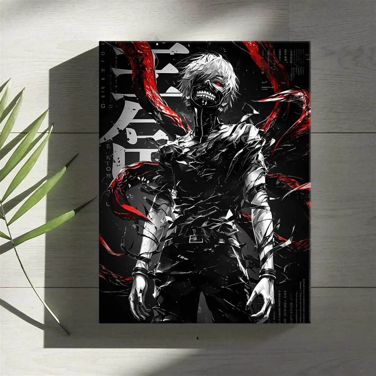 1 Count Wooden Framed Canvas, Anime-inspired canvas art poster 30X40cm, Aesthetic Wall Decor, wall decoration, suitable for home and modern art design comic wall art, very suitable for living room, bedroom and office