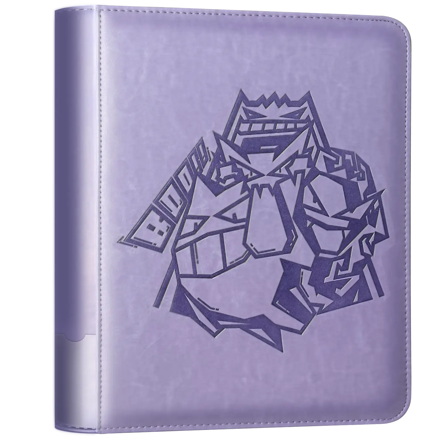RAVAVER Toploader Binder ,Oversize 9-Pocket Album ,Holds 252 Toploaders with DIY Label Slot and Side-Loading Sleeves for Trading Cards in 3" x 4" Toploader , Fits  MTG Sports Cards & More, Premium Quality Embossed Pattern PU Leather