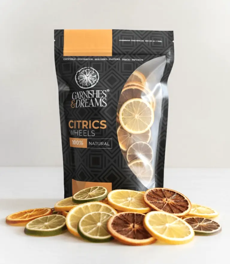 Garnishes & Dreams Dehydrated Citric Mix – Master Citrus Blend of Blood Orange, Lime, Lemon & Orange for Cocktails, Mixology & Infusions, Natural Edible Garnish