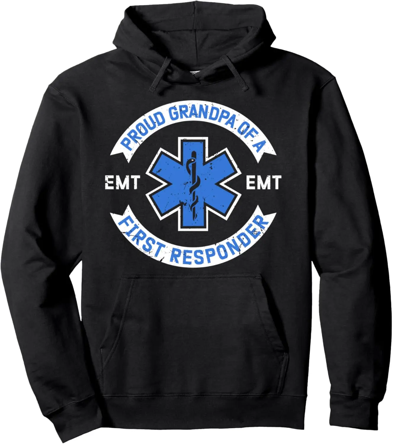 Proud EMT Grandpa Emergency Medical Technician Grandfather Pullover Hoodie