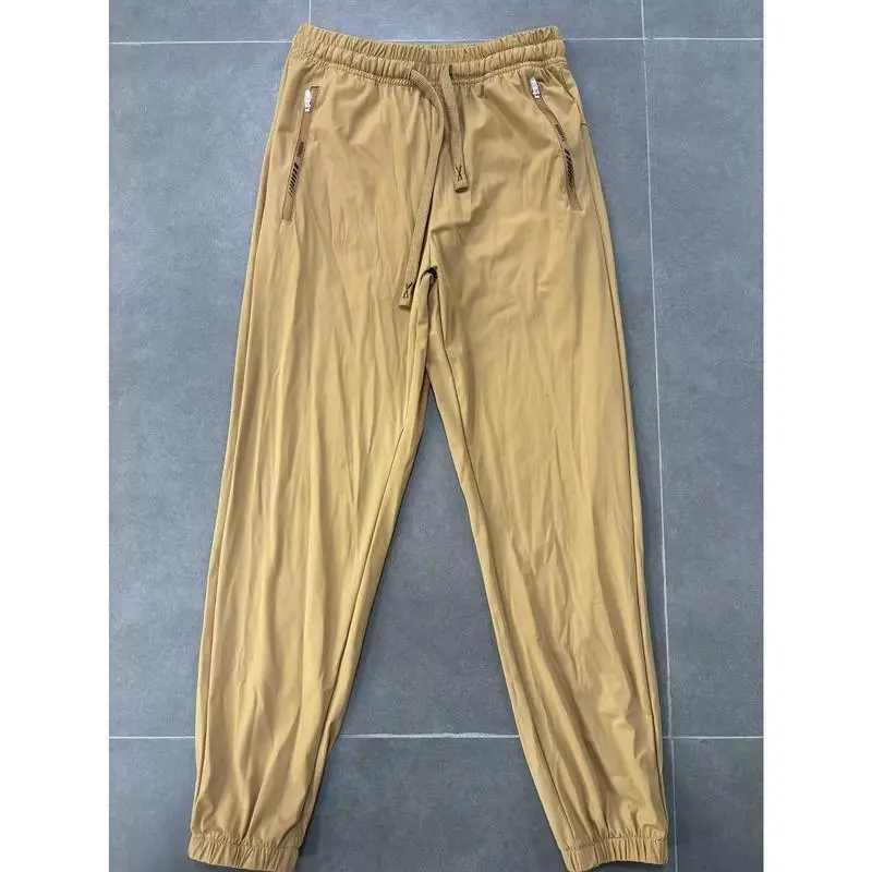 Women's High-Stretch Nylon Joggers - Casual Sports Pants with Elastic Waistband, Cuffed Ankles, and Side Pockets, Breathable Knit Fabric for Spring & Summer, Summer Joggers | Cuffed Ankle Pants | Breathable Fabric Women's High-Stretch Nylon Joggers - Casual Sports Pants with Elastic Waistband, Cuffed Ankles, and Side Pockets, Breathable Knit Fabric for Spring & Summer, Summer Joggers | Cuffed Ankle Pants | Breathable Fabric