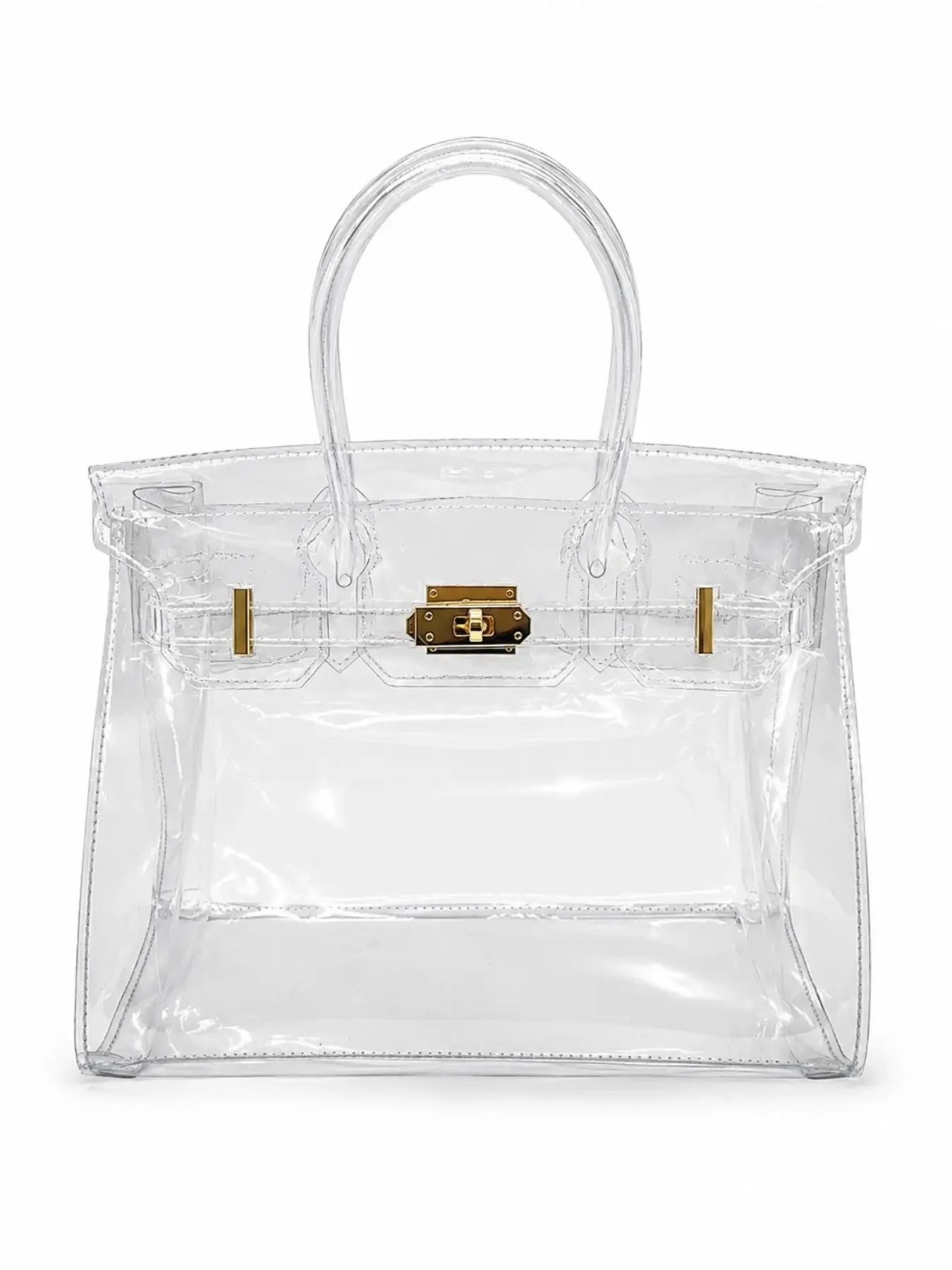 Women's PVC Transparent Jelly Handbag, Aesthetic Handbag, Waterproof Concert Bag, Summer Beach Bag, Fashionable and Practical Accessory