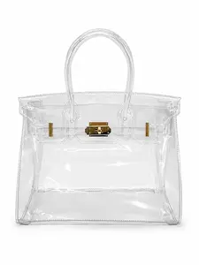 Transparent Jelly Women's Bag, Lightweight Handbag, Large Capacity Beach Bag, Concert Bag, Airport Friendly, Stylish and Practical