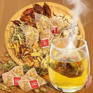 Chicory & Gardenia Herbal Tea - Gardenia Chicory Honeysuckle Licorice Tangerine Peel Natural Sugar Free Blend Vegan Caffeine Free Tea Bags