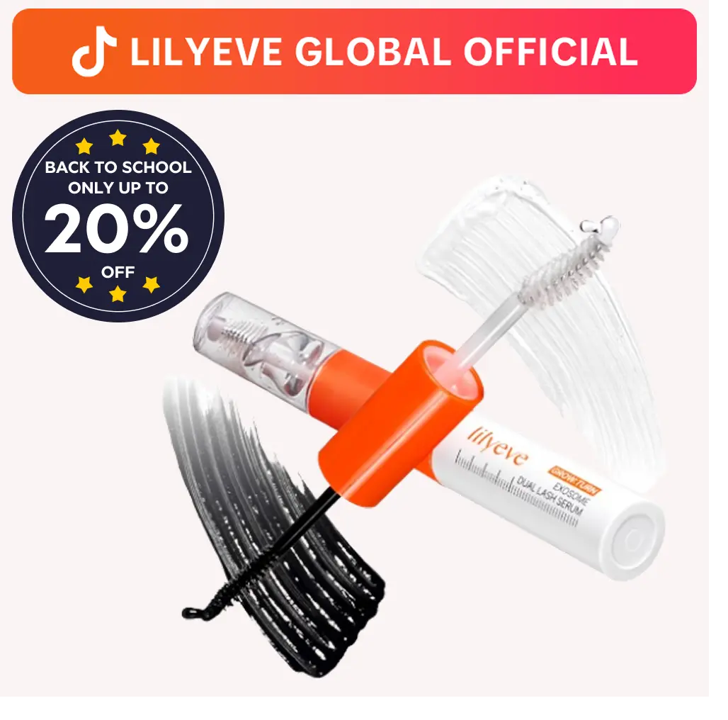 [LILYEVE] GROWTURN Dual Lash Serum | 2-in-1 Korean Eyelash Growth & Lash Enhancing Serum for Longer, Stronger Natural Lashes, Day & Night | 0.27 fl. oz.