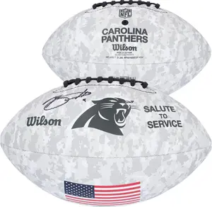 Bryce Young Carolina Panthers Autographed Wilson 2024 Salute To Service Football - Fanatics Authentic Certified