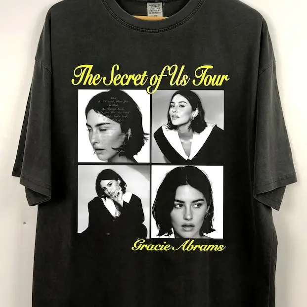 Gracie Funny Abrams Vintage Shirt, Gracie Abrams New Album Shirt, The Secret Of Us Tour 2024 Shirt, Trendy 2024 Shirt