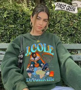 J.Cole 2014 Forest Hills Drive Album 90s Rap Music Shirt, Paper Collage Rapper Album Vintage Sweatshirt, Retro Unisex Hoodie Cotton Casual