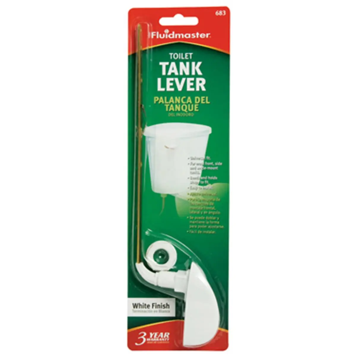 Fluidmaster 683 White Metal Arm Tank Lever