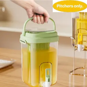 Luxury Refrigerator Cold Water Kettle High Temperature Resistant with Faucet Fruit Tea Bucket Home Beverage Cooler Drink Jug