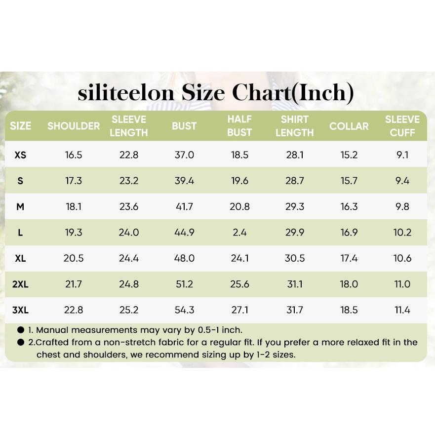 Siliteelon Striped Button Down Shirts for Women Dress Shirts Long Sleeve Collared Office Work Shirt with Pocket Comfy Business Casual & Chic Old Money Outfits January Outfits | Designer Style Inspo