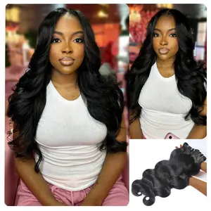 [Wequeen] Budget Friendly 10A Grade 12"-30" Brazilian Virgin 100% Human Hair Body Wave Burmese Curly Straight Deep Wavy Quick Weave Sew in/Glue in Viral Hair Bundles Valentine Gifts
