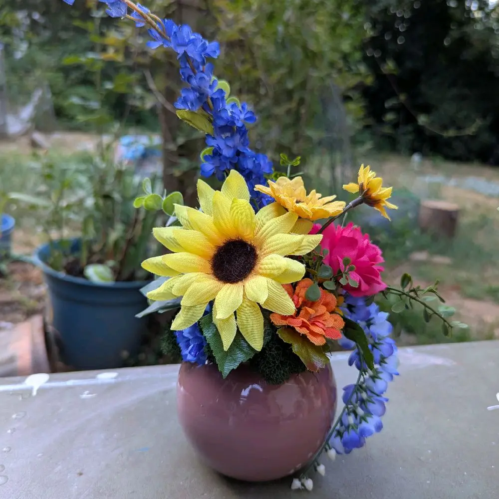 Sunshine Faux Flower Bouquet