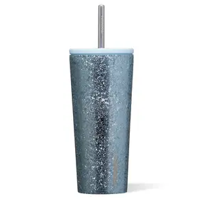 Cold Cup - Reusable Water Bottle with Straw, Durable Design, Portable & Washable, Ideal for Cold Beverages