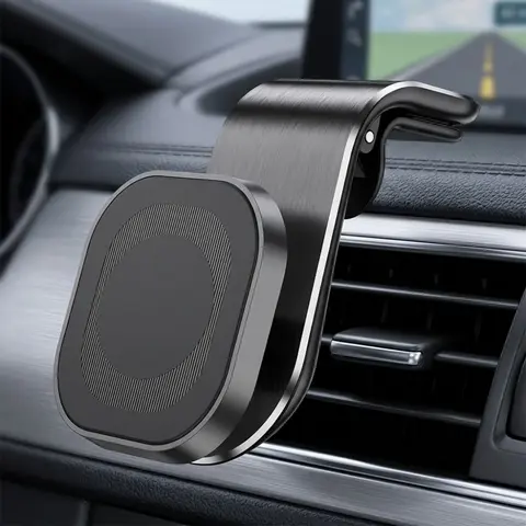 360-Degree Rotating Magnetic Car Phone Mount, Car Cellphone Mount, Magnetic Phone Stand, Cell Phone Mounts, Universal Adhesive Anti-Slip Dashboard Holder for All Phones, Compatible with Car SUV Truck, Durable Shockproof Navigation & Call Device