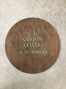 Custom Wooden Letters & Numbers ~ Unfinished Wood Craft Lettering ~ Small + Large Sizes Premium Wooden Sign Letters ~ Laser Cut Wood Letter