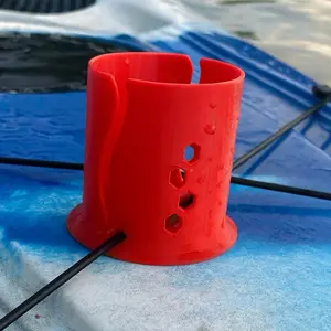 Paddle Board Cup Holder – No Spill Bungee Mount | Fits 12oz Cans | Multiple Colors Kayak & Paddle Board Drink Holder – Secure Bungee Slot Design | No Spill | Made in USA Bungee Mounted Cup Holder for Paddle Boards – Holds 12oz Cans | Stable No-Spill Desig