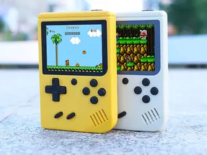 Retro Handheld Game Console with Battery and Charger