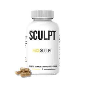 Face Sculpt - Daily Debloat Supplement with Collagen Type I & III Vitamin C Hyaluronic Acid for Skin Structure Elasticity Hydration and Energy Support