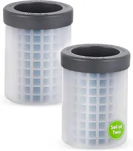Mini Ice Cylinder Set of 2 – Easy Squeeze and Release Mini Ice, BPA-Free Silicone, 200 Mini Cubes Each, Leak Proof, Dishwasher Safe, Compact Design for Freezer Storage
