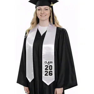White "Class of 2025/2026" Graduation Stole