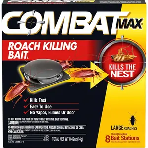 Roach Bait Stations Killer for German Cockroaches| Fast Acting Indoor & Outdoor Traps| Strong Attractant Kills Roaches & Nest| Child Pet Safe Gel| Long Lasting Roach Control