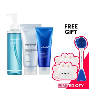 [medicube] Pore-fect SETㅣDeep Pore Cleansing, Gentle Exfoliating Foam Cleanser, Mud Clay MaskㅣExcess Sebum, Look of Blackhead Care, Korean Skincare