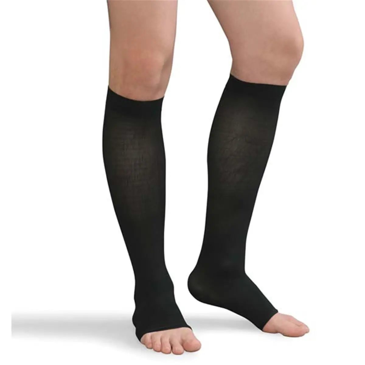 Advanced Orthopaedics Unisex Knee High Compression Socks, Grade Materials with Comfortable Top Band, 30-40 mmHg for Recovery, Thick Fabric, Extra Large, Beige, Healing, Supportive Wear, Fitness For Everyone, High-Knee Sports Socks, All Seasons